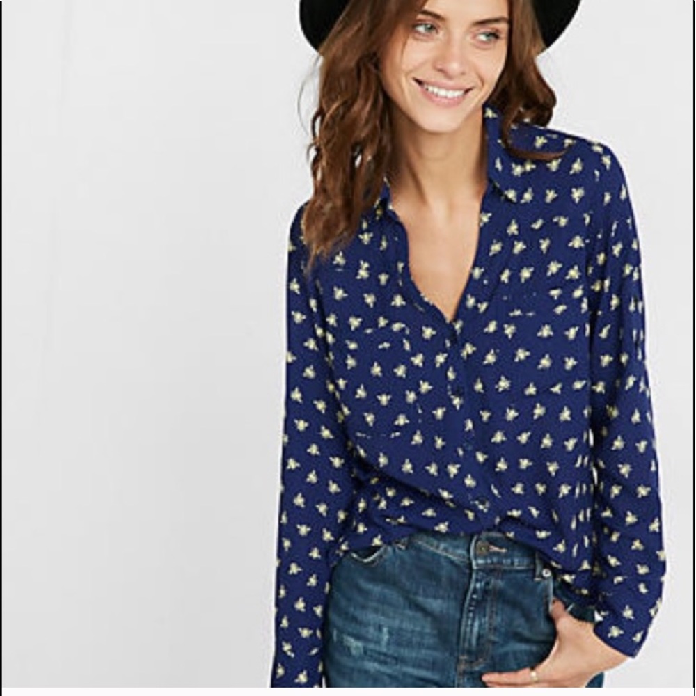 Express Portofino Shirt - Bee Print
